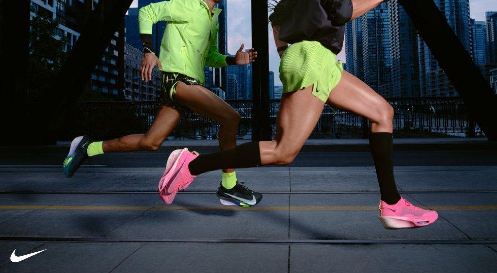 Two runners in Nike super shoes